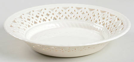 Creamware Pierced Stand for Butter Tub