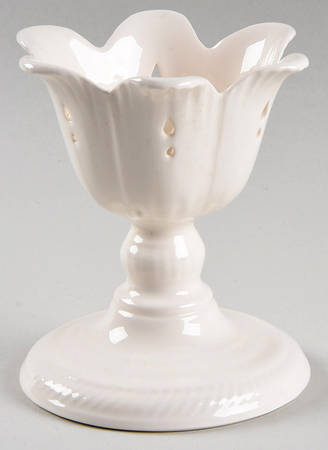 Creamware Pierced Candle Votive
