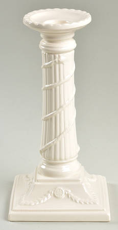 Creamware Pierced 9" Tall Candlestick