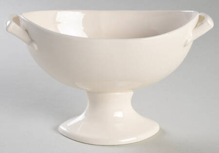 Creamware Pierced Sauce Boat No LId