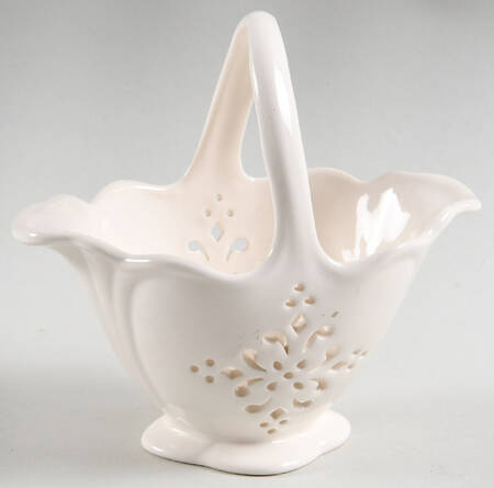 Creamware Pierced 5" Oval Pierced Basket