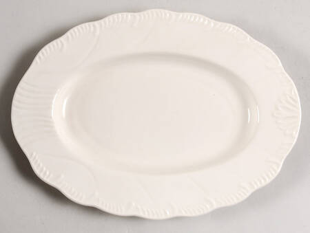 Creamware Pierced Individual Gravy Boat Underplate