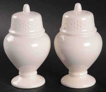 Creamware Pierced Salt & Pepper Set