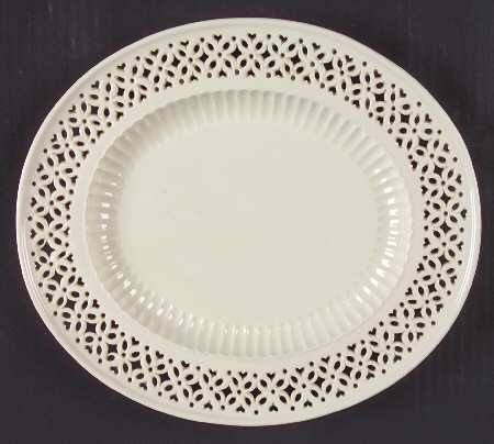 Creamware Pierced Stand for Fruit Basket & Stand Set