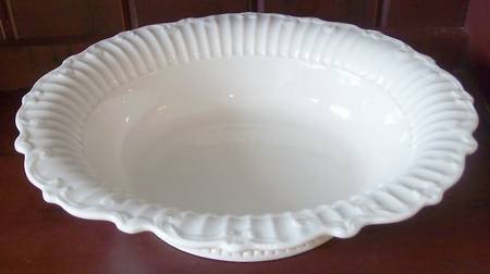 Creamware Pierced 13" Oval Basin