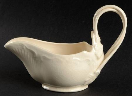 Creamware Pierced Individual Gravy Boat No Underplate