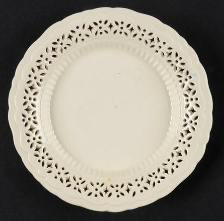 Creamware Pierced 6" Pierced Plate