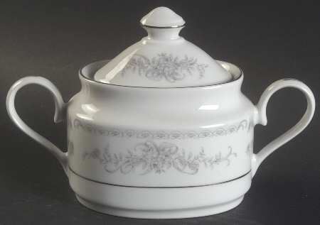 Misty Blue Sugar Bowl & Lid