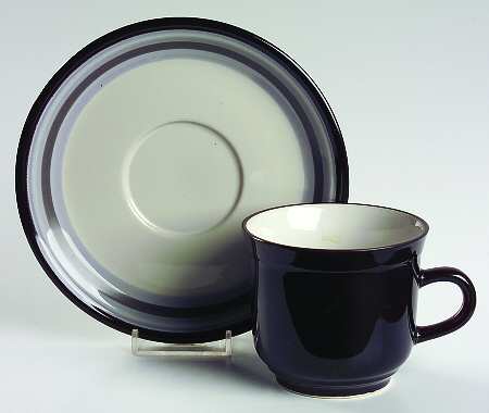 Sultry Night Flat Cup & Saucer Set
