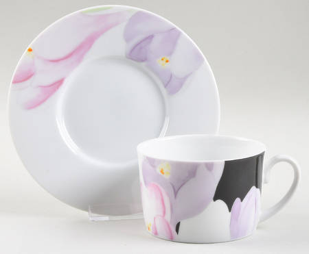 Tulip Fantasy Flat Cup & Saucer Set