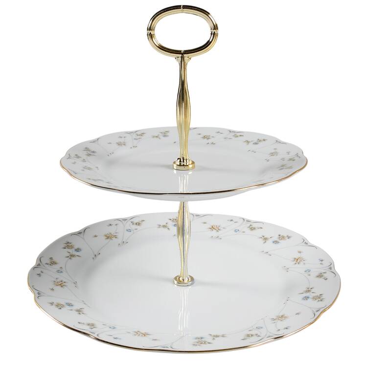 Briarwood 6 5/8"-10"  2 Tiered Serving Tray (Dp, Sp) HC