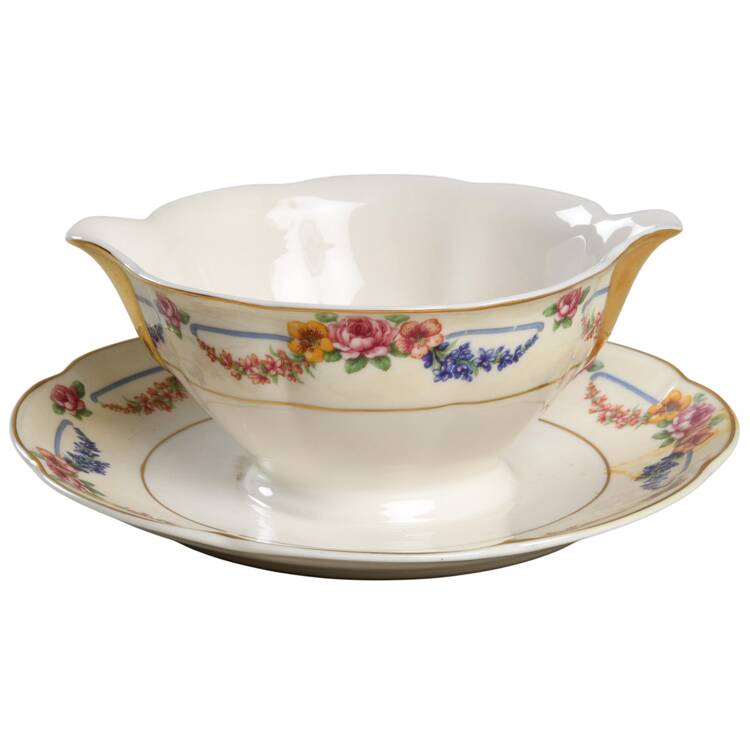 Picardy Gravy Boat with Attached Underplate