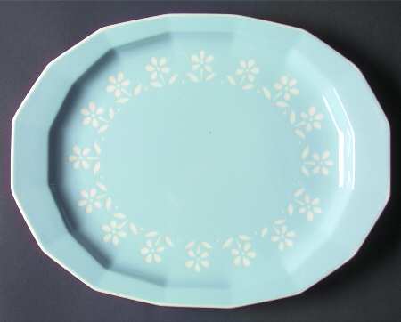 Petit Fleurs (Multisided Edge) 11" Oval Serving Platter