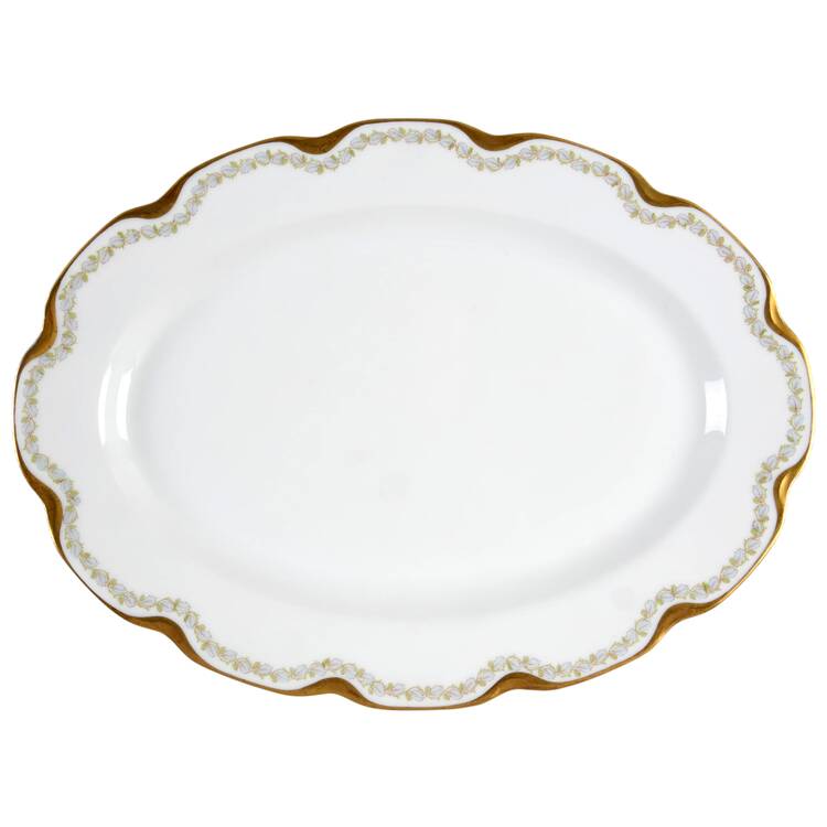 Schleiger 988 13" Oval Serving Platter by Haviland