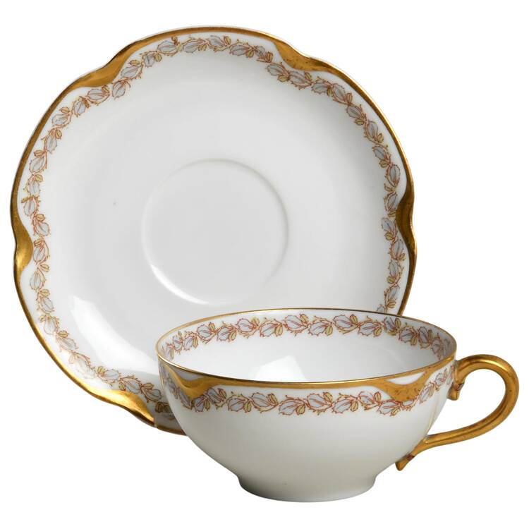 Schleiger 988 Flat Cup & Saucer Set
