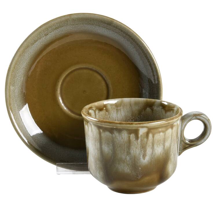 HAR46 Flat Cup & Saucer Set by Harker