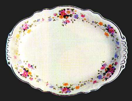 Garden Ring 13" Oval Serving Platter