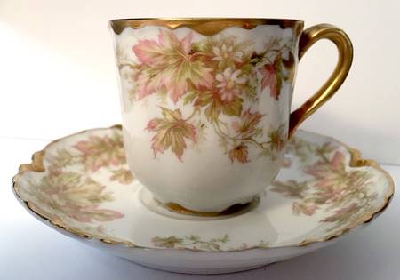 Schleiger 930-2 Flat Demitasse Cup & Saucer Set