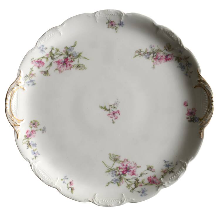 Schleiger 224b Handled Cake Plate by Haviland