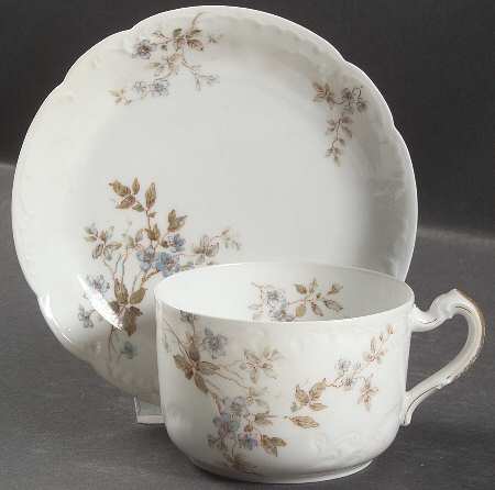 Schleiger 464B Flat Cup & Saucer Set