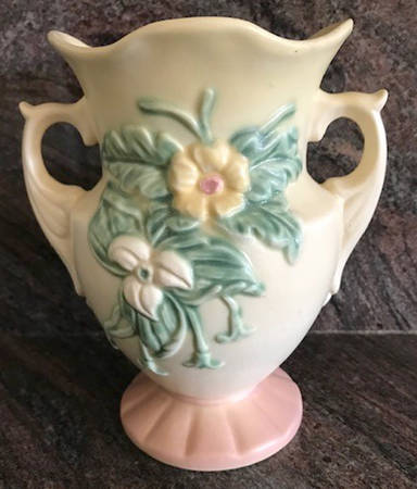 Wild Flower Yellow Rose 6" Handled Vase