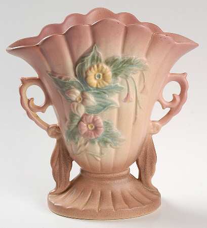 Wild Flower Yellow Rose 8" Fan Vase