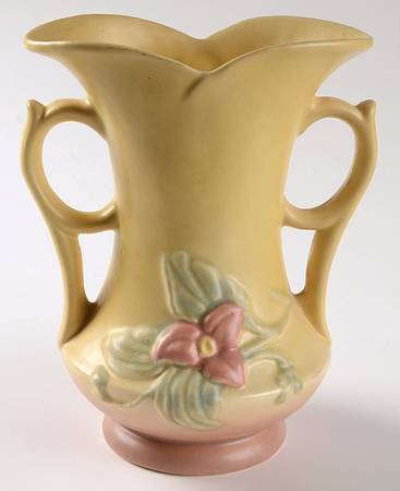 Wild Flower Yellow Rose 7" Handled Vase
