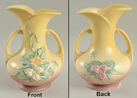 Wild Flower Yellow Rose 7" Vase