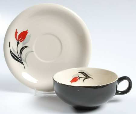 Starfire Flat Cup & Saucer Set