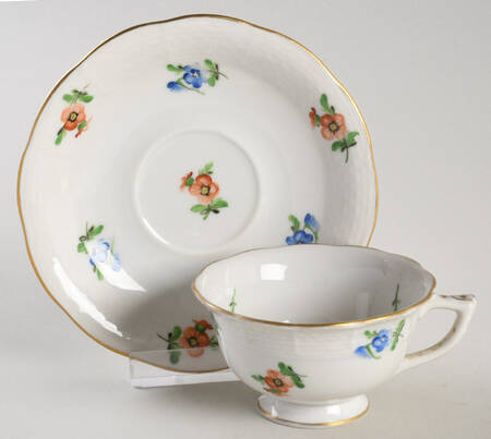 HER10 Footed Demitasse Cup & Saucer Set