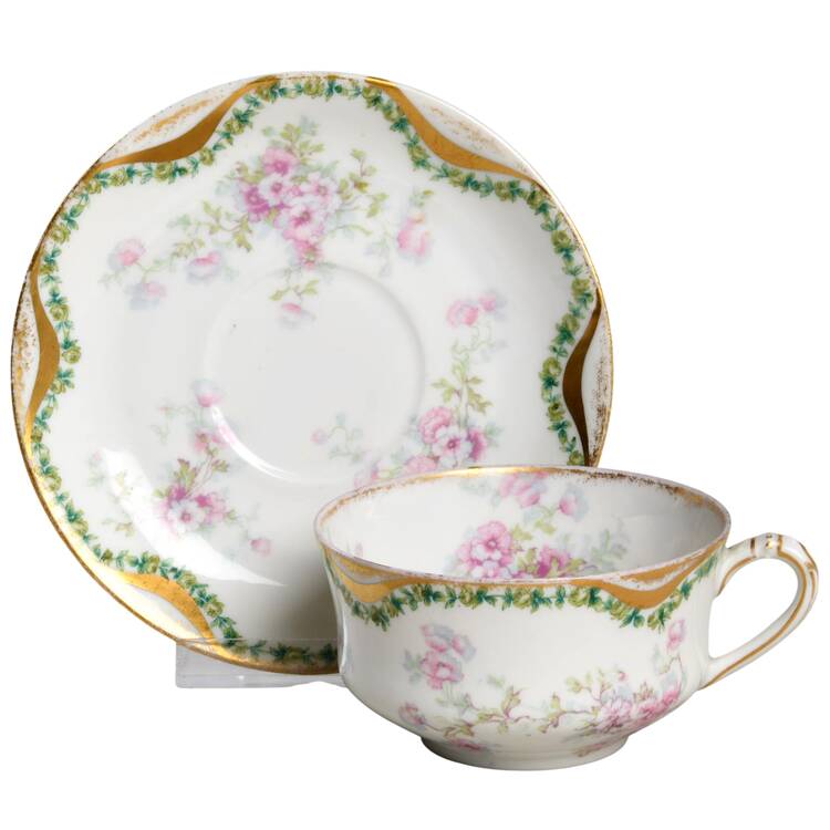 Schleiger 1173-2 Flat Cup & Saucer Set