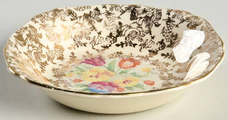 Old English Sampler Square Fruit/Dessert (Sauce) Bowl