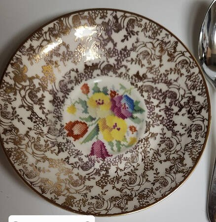 Old English Sampler Saucer