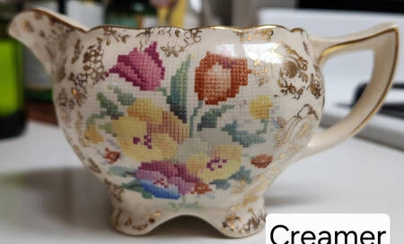 Old English Sampler Creamer