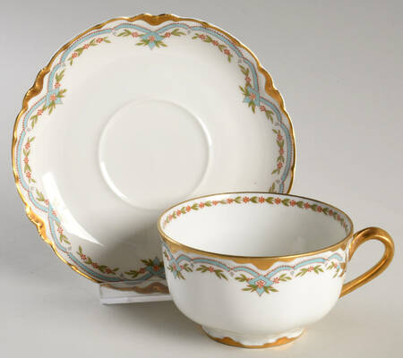 Schleiger 789 Flat Cup & Saucer Set