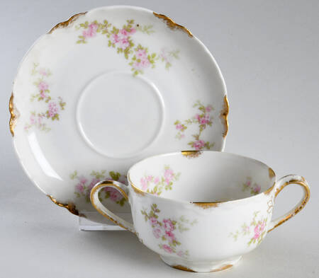 Schleiger 1131A Flat Bouillon Cup & Saucer