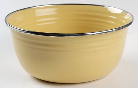 Fiesta Yellow (Intro 1987) 8.75" Metal Mixing Bowl & Plastic Lid
