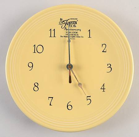 Fiesta Yellow (Intro 1987) 60th Anniversary Clock Plate