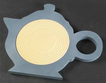 Fiesta Yellow (Intro 1987) Wood Frame Trivet