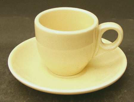 Fiesta Yellow (Intro 1987) Flat Demitasse Cup & Saucer Set