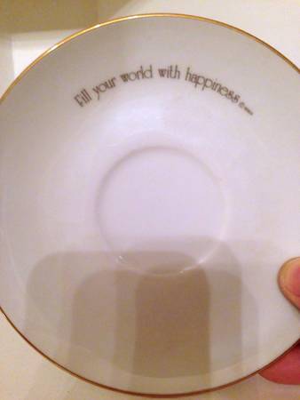 Blue Girl(Gold) Saucer