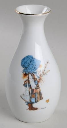 Blue Girl(Gold) 5" Bud Vase