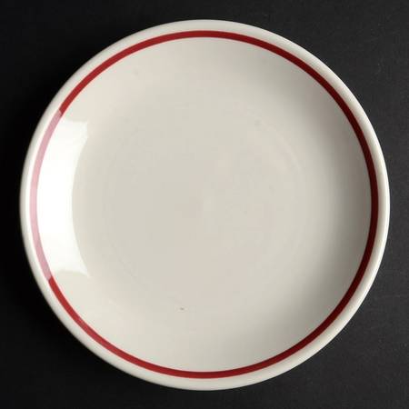 Rolled Edge (Burgundy) Salad Plate