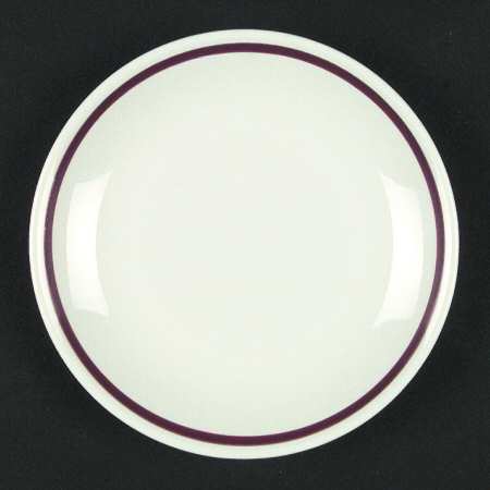 Rolled Edge (Burgundy) Bread & Butter Plate