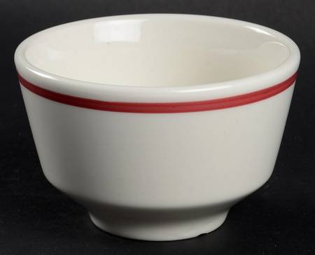 Rolled Edge (Burgundy) Custard Cup