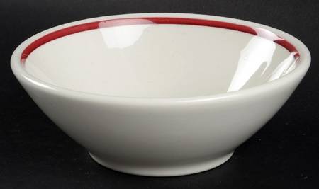 Rolled Edge (Burgundy) Coupe Cereal Bowl