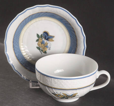 Elysee Flat Cup & Saucer Set