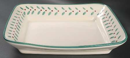 Berries 12" Square Vegetable Bowl