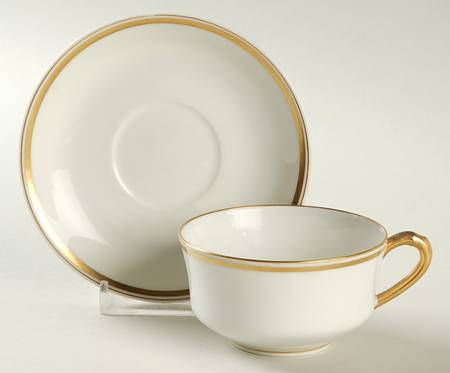 Schleiger 20C Flat Demitasse Cup & Saucer Set