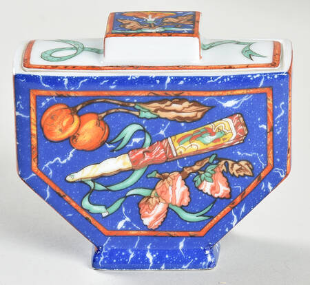 Marqueterie Sugar Bowl & Lid